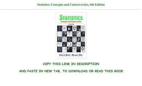 Statistics Concepts And Controversies 6th Edition