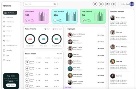 Statistics Dashboard Webflow Template