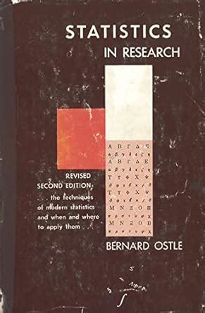 Statistics In Research Basic Concepts And Techniques For Research Workers