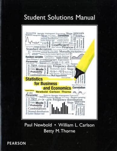 Statistics for business and economics 8th edition students solutions manual. - Anita e os amigos em viagem.