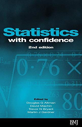 Statistics with confidence confidence intervals and statistical guidelines. - Rahmen- und organisationsbedingungen für funkamateure in der sbz und ddr (1945 - 1990).