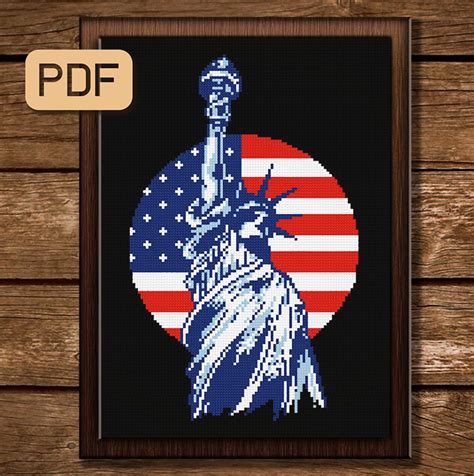 Statue of Liberty Cross Stitch - Etsy