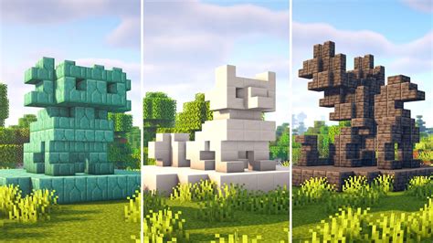 Minecraft statue tutorial. Design by Itz_Tobi. Minecraft tutorial with tips and tricks to build a cool soldier statue.More easy builds every wednesdayEasy B.... 