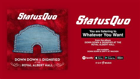 Status Quo "Whatever You Want" Official Song Stream - YouTube