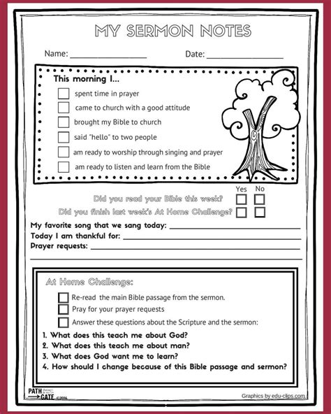 Stay Engaged and Reflect with Printable Sermon Notes