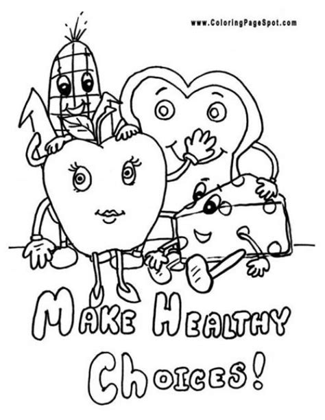 Stay Healthy Coloring Pages Coloring Pages