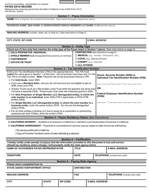 Std 204: Fill out & sign online DocHub