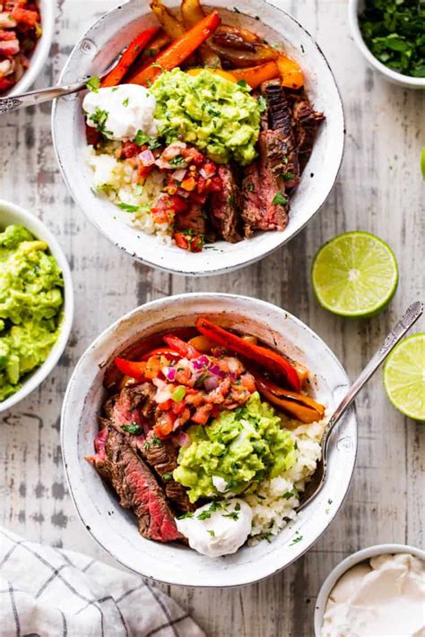 Steak Fajita Bowls {Whole30, Keto} - The Paleo Running Momma