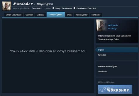 Steam Atölye Ögeleri'ni arkadaşa paylaşma Technopat Sosyal. 