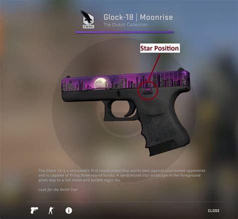 Steam Community Guide Glock18 Moonrise Star Pattern Guide