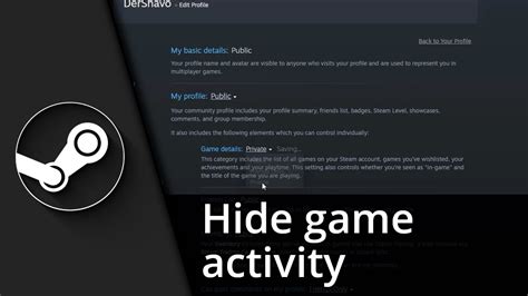 Steam Hide Game Activity Tutorial [English/HD] YouTube