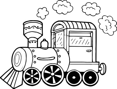 Steam Train Coloring Pages HiColoringPages