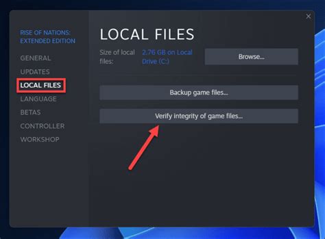 Steam can t create local game files.  Verify Local Files Sometimes files on hard-...