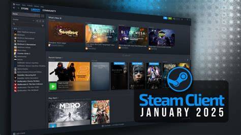 Steam client software.  Die Software ermöglicht gleichzeitig den Erwerb von Li...