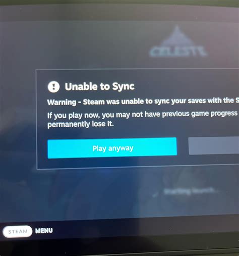 Steam cloud save error r/SteamDeck