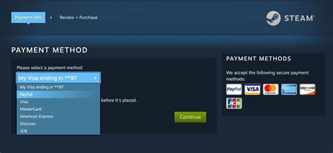 Steam payment methods.  Expand the arrow on the payment methods.  from Angi members ...