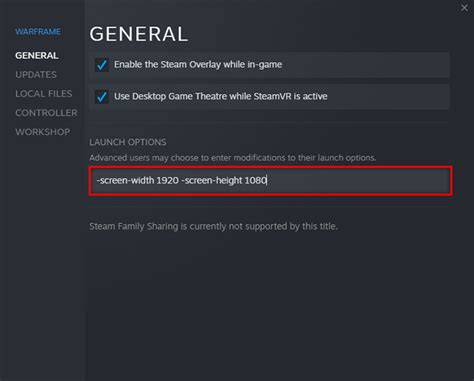 Steam resolution command.  -w 1920 -h 1080.  This method bypasses in-game set...