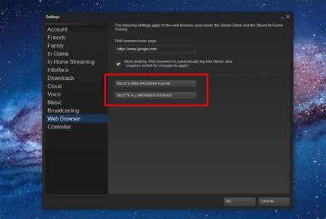 Steam settings web browser.  Drop the link onto Steam and it should open th...