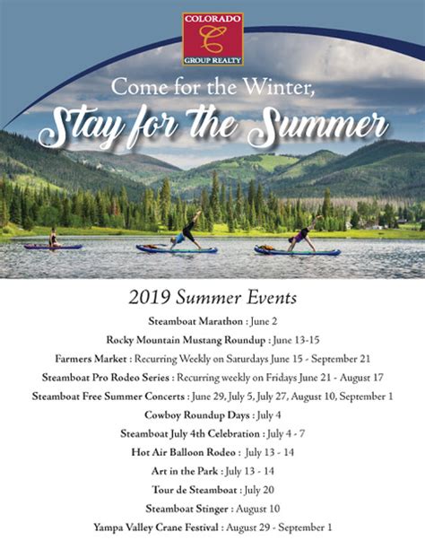 Steamboat Springs Calendar Of Events