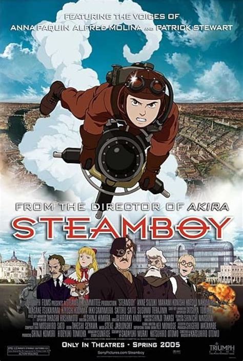Steamboy movie. Steamboy has the feel of a more mainstream Hollywood style action/adventure movie. Steamboy presents a fascinating intersection of history and sci-fi as its backdrop. The DVD is the director's cut with your choice of having the dialogue in English, Japanese and various Romance languages. 
