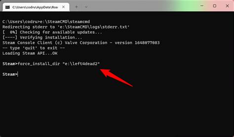 Steamcmd error.  Not logged on" message in SteamCMD while trying to download...