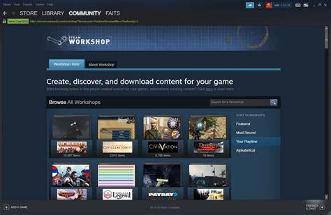 Steam Workshop will help you download fan-created mods, plug them right into the game, and keep them updated! The Steam Workshop for Car Mechanic Simulator 2021. The Steam Workshop makes it easy to discover or share new content for your game or software. Each game or software might support slightly different kinds of content in their Workshop ...
