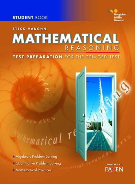 Download Steckvaughn Ged Test Prep 2014 Ged Mathematical Reasoning Spanish Student Edition 2014 By Steckvaughn