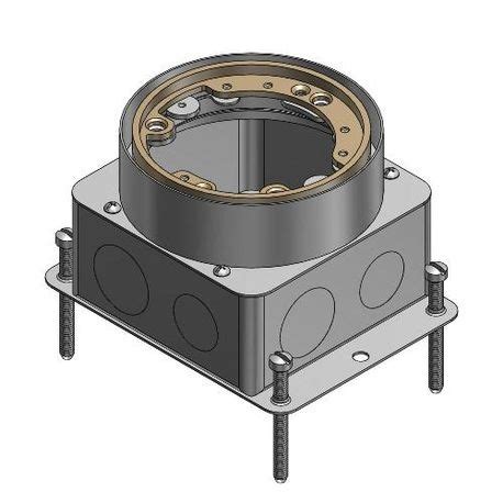 Steel City® 68-D 68 Series Deep Flush Service Floor Box, Stamped …