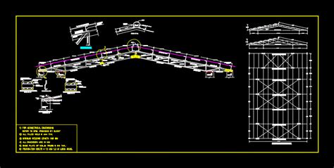Steel Roof Truss Design AutoCAD File Download Cadbull
