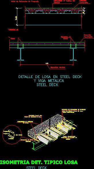 Steel deck cad block.  Raw text data extracted from CAD file: .  Development of a ...