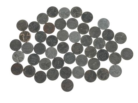 The new steel pennies, which came to be called 