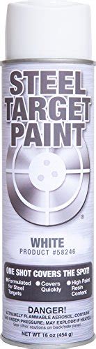Steel target paint.  An ultra-wide nozzle delivers increased coverage while quick-drying pain...