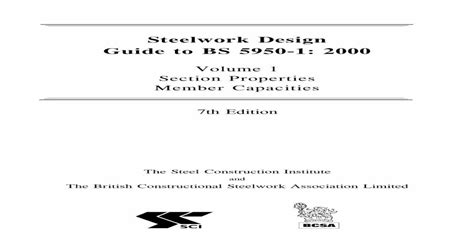 Steelwork design guide to bs 5950. - Descargar manual en de hamada 700.