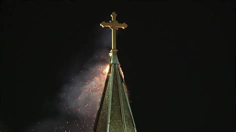 Steeple will be taken down after fire tears through Cambridge church on Easter