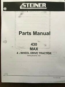 Steiner tractor 430 max owners manual. - 2013 town and country owners manual.