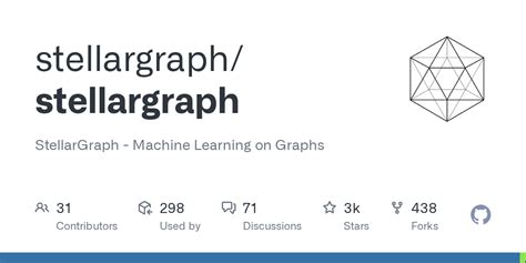 Stellargraph github.  There's two necessary parts to be able to do this task: a graph: th...