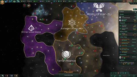 Stellaris expanding borders. When the galaxy is crushed under your might. I like expanding as much as possible. I never stop expanding until my borders are boxed in, and even then I tend to look for other opportunities that don’t cost much influence. Balance that with constructing on everything I can and keeping my planets built up, and the tech tends to work itself out. 