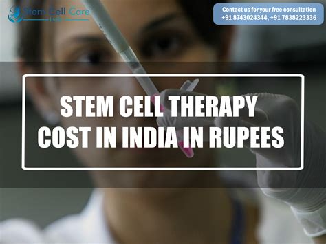 Stem Cells Treatment in India Stem Cell Therapy Cost