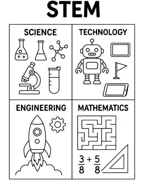 Stem Coloring Sheets