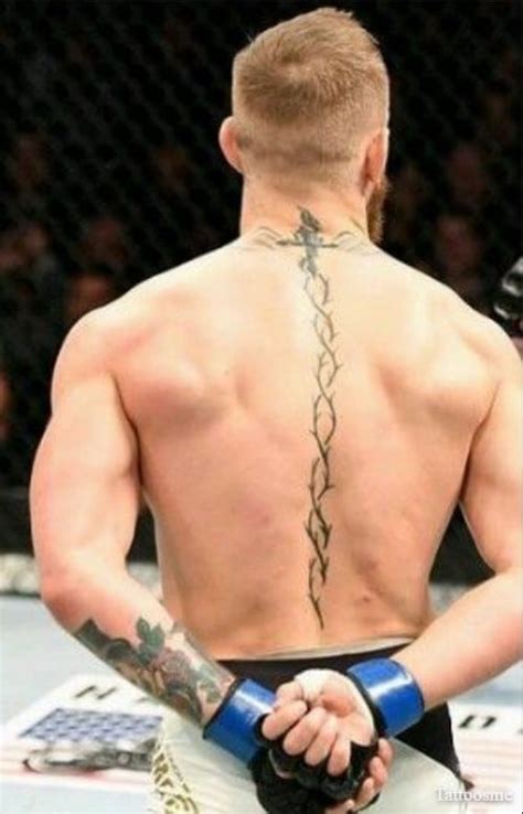 Conor McGregor is an Irish MMA fighter, former UFC champion, and businessman who promotes his Proper Twelve brand of whiskey. He became widely known for his brutal behavior and image, a significant part of which are tattoos. Those who watched at least one of his battles noted that his tattoo somehow attracted attention to himself.. 
