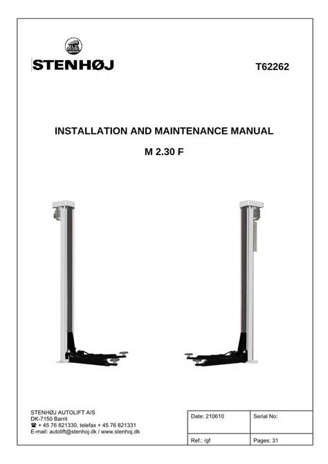 Stenhoj ds2 installation and maintenance manual. - 2009 acura rl cargo mat manual.