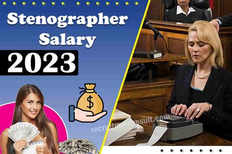 Stenographer salary in court. Jan 26, 2023 · You can follow the steps below to become a stenographer: 1. Complete secondary school. To begin your career as a stenographer, you typically need to complete a secondary program such as a high school. During your secondary education, developing a firm command of the English language can help you prepare for a successful stenography career. 