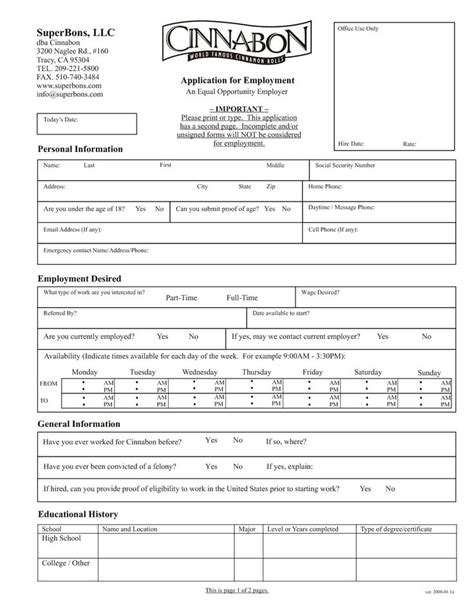 Step 1 for Job Application Money Instructor. Description from