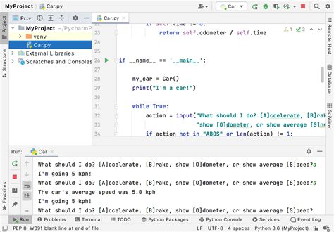 Step 1. Create and run your first Python project—PyCharm