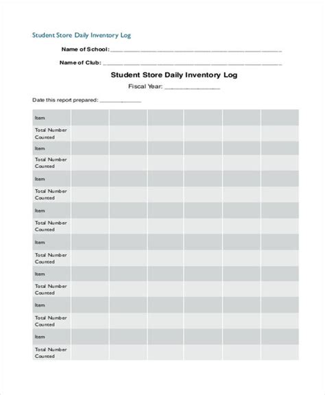 Step 10 Daily Inventory Worksheet Escolagersonalvesgui