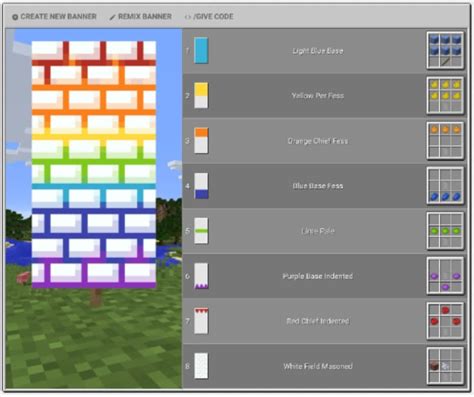 Step By Step Minecraft Banner Patterns