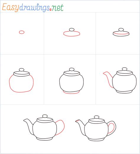 Step By Step Teapot Drawing Archives How to Draw