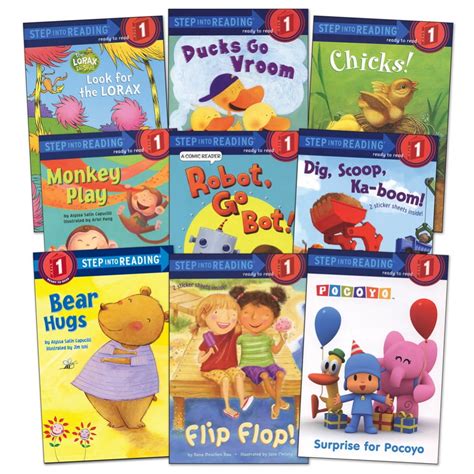 Step Into Reading Book Set Level 1 Set of 9