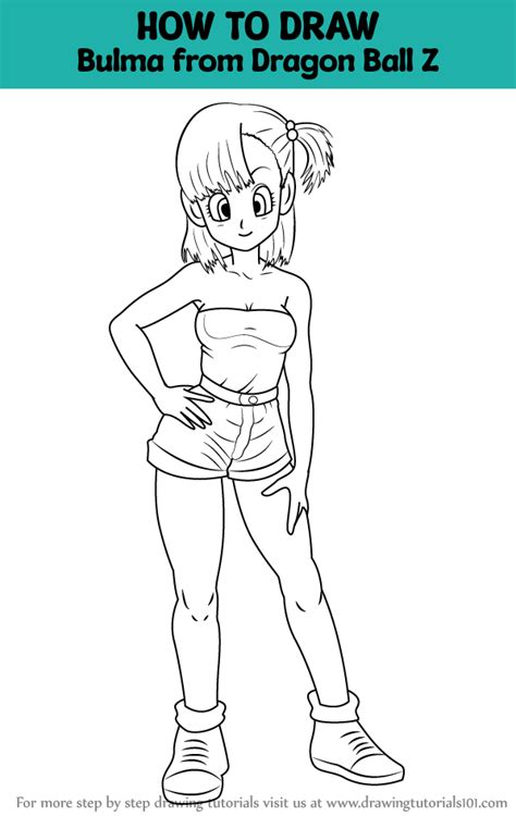 Step by Step How to Draw Bulma from Dragon Ball Z