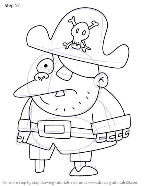 Step by Step How to Draw Captain Cook